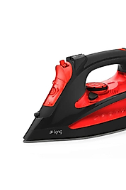 Osborn 2600W Buharlı Ütü – Kırmızı, Otomatik Kapanma ve Kireç Önleyici Sistem