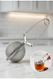 Paslanmaz Çelik Top Çay Süzgeci – Bitki ve Demleme İçin