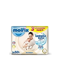 MOLFİX İZOTONİK YENİDOĞAN ISLAK MENDİL 3LÜ