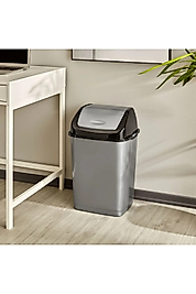Modern Tasarımlı 5 Litre Gri Çöp Kovası – Kullanımı Kolay
