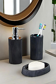 Ekonomik 3 Parça Siyah Banyo Sabunluk Takımı – Pratik Kullanım Ekonomik 3 Parça Siyah Banyo Sabunluk Takımı – Pratik Kullanım