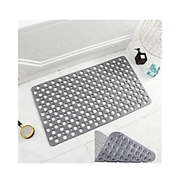 Gri Plastik Banyo Tuvalet Kaydırmaz – Su Geçirmez ve Kaymaz Paspas
