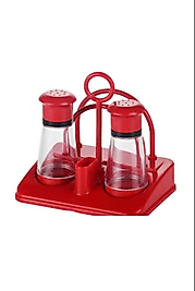 KIZILELMADA Dolly Peçete ve Tuzluk Seti Beyaz