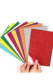 Bubu Simli Yapışkanlı Eva 10 Renkli Set 20x30 cm – Hobi ve El İşleri İçin