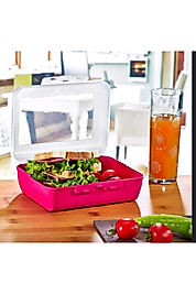 1.5 Litre Tek Bölmeli Plastik Beslenme Kabı | 19x14 cm