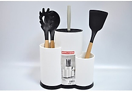 Mutfak İçin 3 Bölmeli Beyaz Organizer – Kaşık, Çatal, Bıçak Düzenleyici