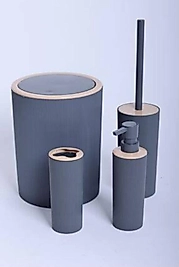 Lux Siyah 4 Parça Banyo Seti – Modern ve Zarif Tasarım