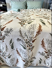 Çiçek Desenli Battal Boy Pike – 220x240 cm | Ferah, Zarif ve Yumuşacık Dokunuş