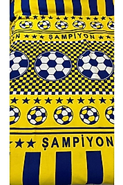 Taraftar Temalı Tek Kişilik Pike ve Çarşaf Seti – 160x240 cm | %100 Pamuklu