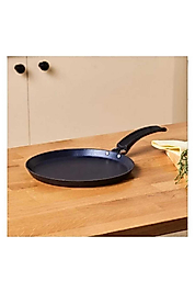 Granit Kaplama Krep Tavası Siyah – 28 Cm, Yapışmaz Yüzey