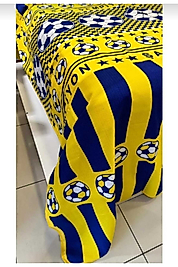 Taraftar Temalı Tek Kişilik Pike ve Çarşaf Seti – 160x240 cm | %100 Pamuklu