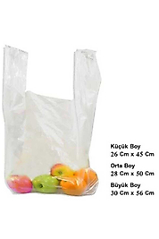 Küçük Boy Plastik Poşet 26x45 cm – 500 Adet – Market & Ambalaj İçin Uygun