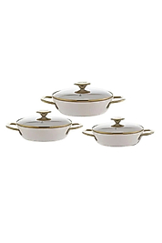 FMS Granit Mercan 3'lü Omlet Set Bej