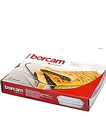 KIZILELMADA Fırına Dayanıklı Dikdörtgen Cam Borcam – Tatlı ve Yemekler İçin İdeal