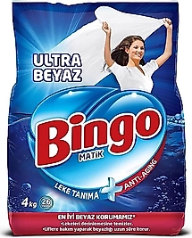 BİNGO MATİK KONSANTRE ULTRA BEYAZ 4KG