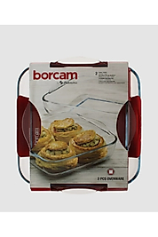 2'li Kare Borcam Seti – Fırın ve Sunum İçin İdeal