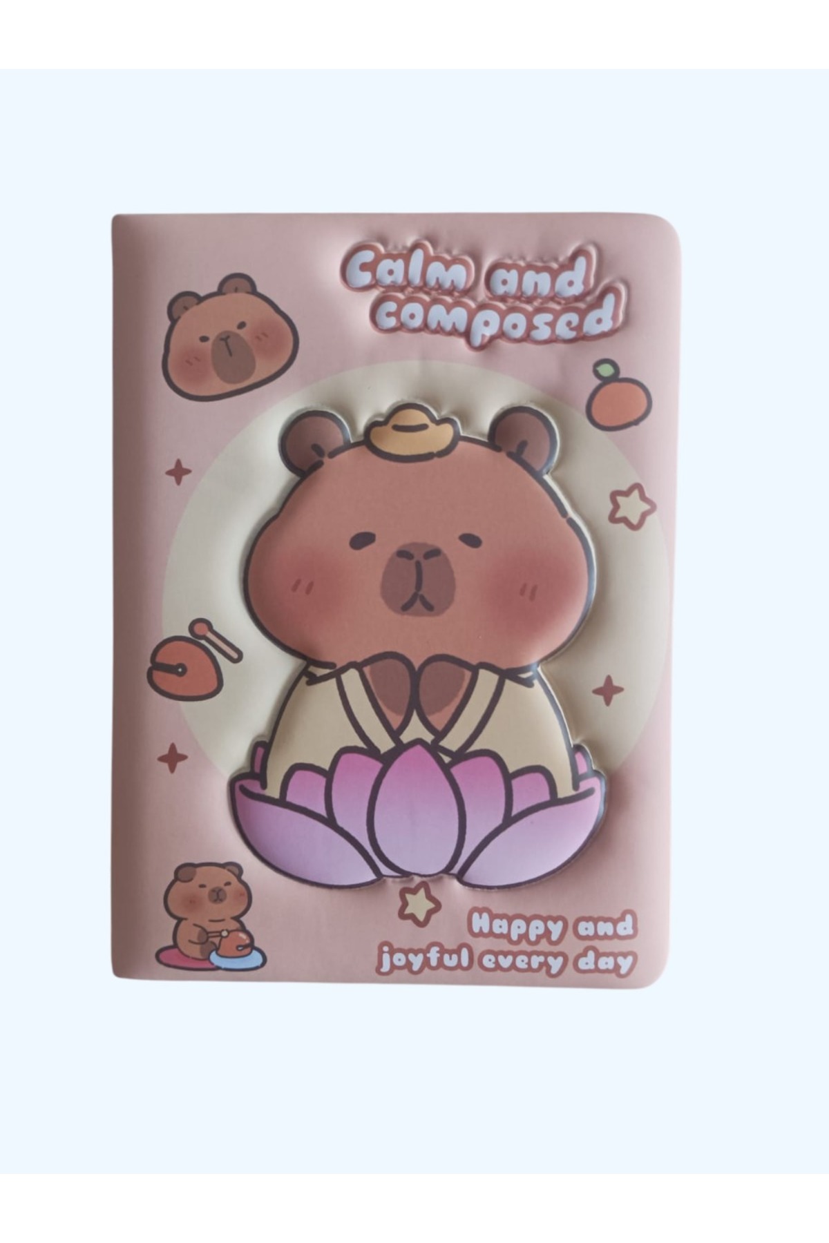 Pofuduk Kapaklı Capybara Defter – Günlük, Not ve Hediye İçin