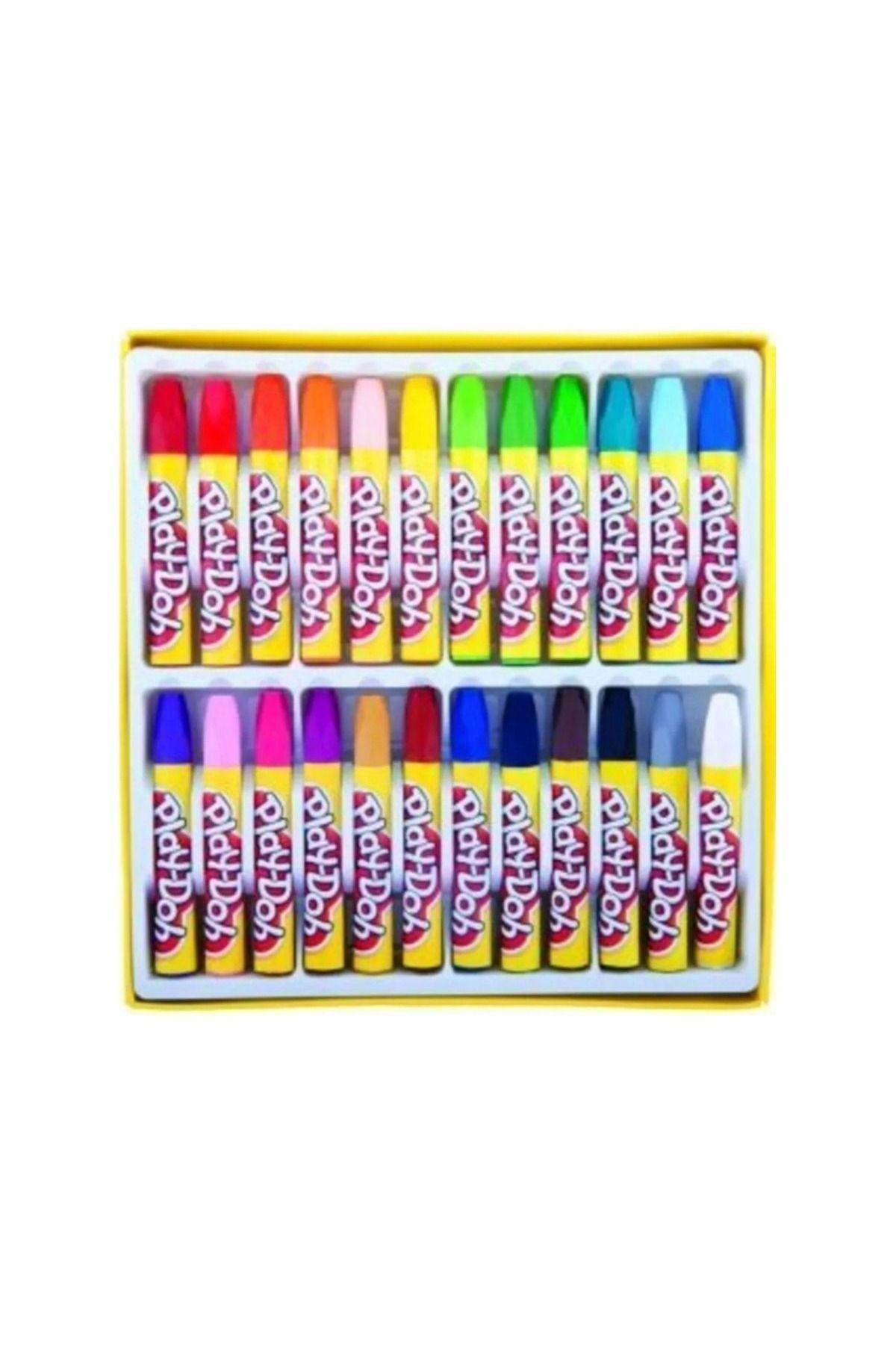 24’lü Renkli Pastel Boya Seti – Okul, Hobi ve Sanat Çalışmaları İçin