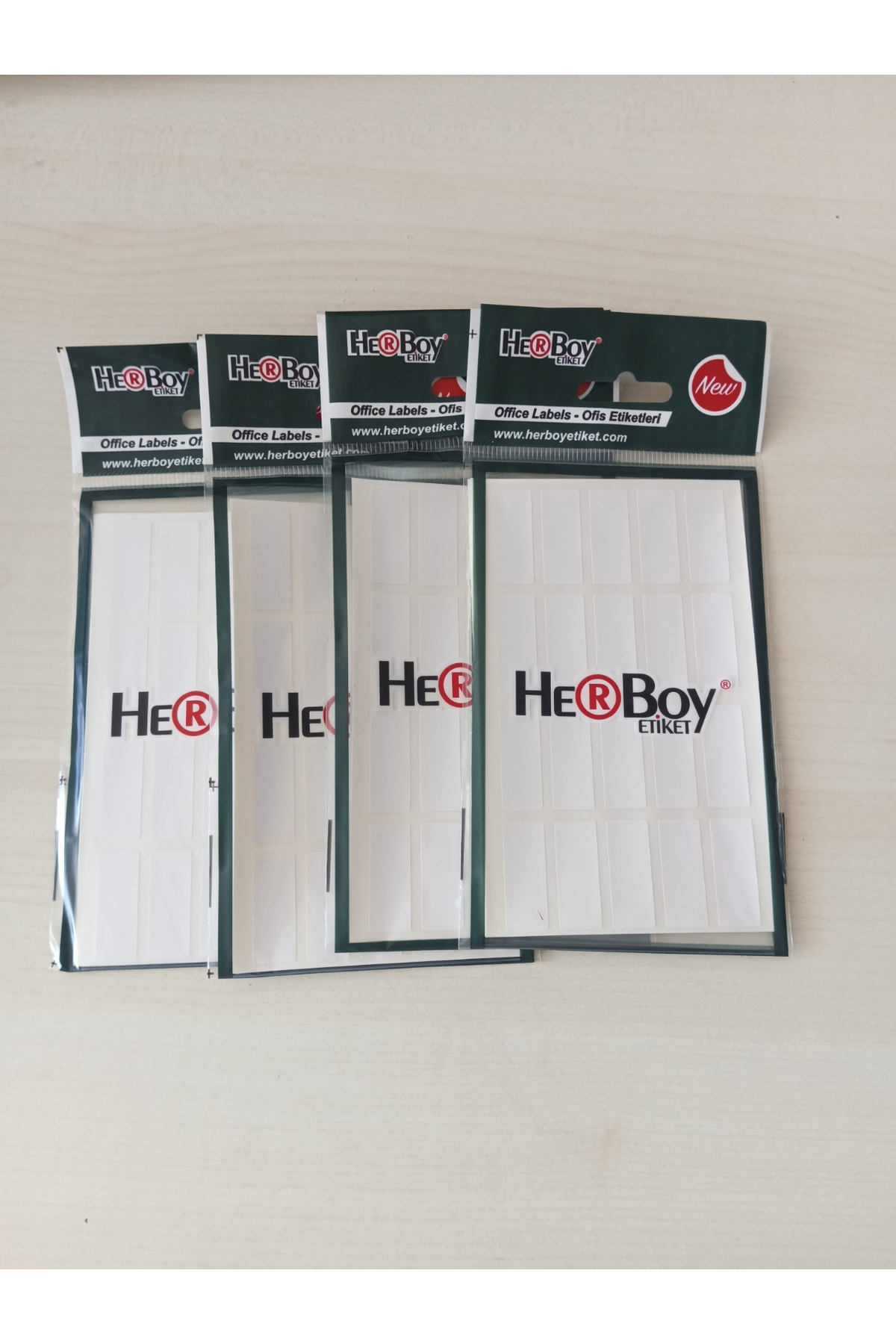 HerBoy Etiket 4’lü Paket | 640 Adet (8x20) – Okul & Hobi