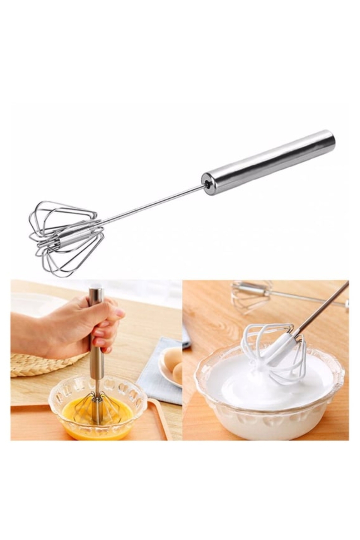 Pratik Bas Çek Metal Çırpıcı 30 cm – Paslanmaz