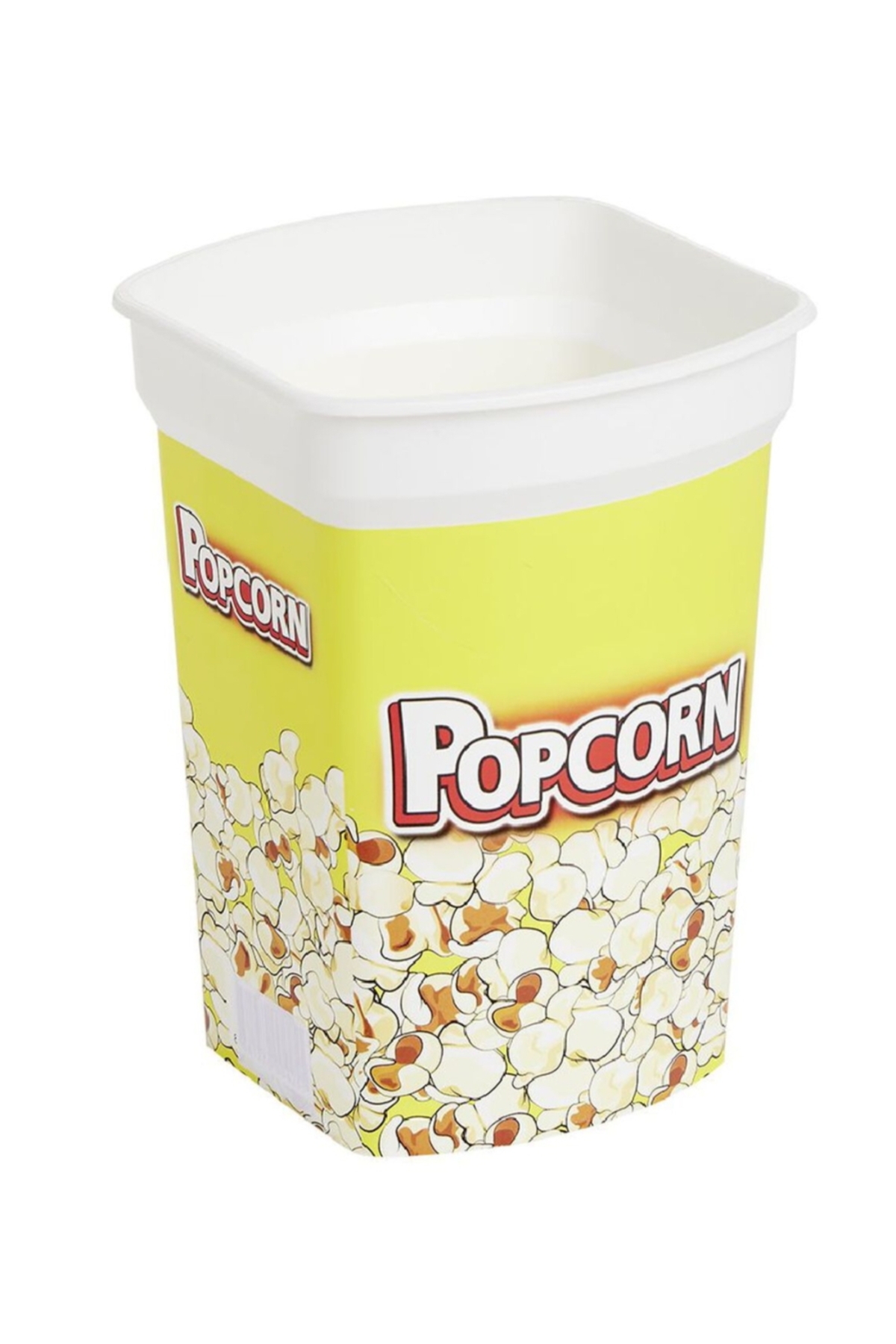 Plastik Patlamış Mısır Kabı 19x13 cm – Eğlencelik Atıştırmalık Kutusu