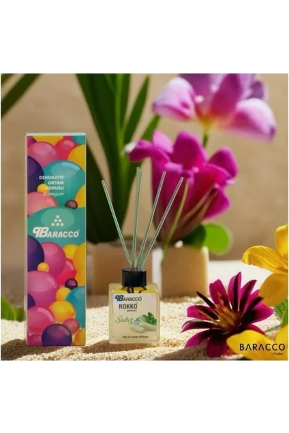 Reed Diffuser – Sakız Esanslı Çubuklu Oda Kokusu, Uzun Süre Kalıcı