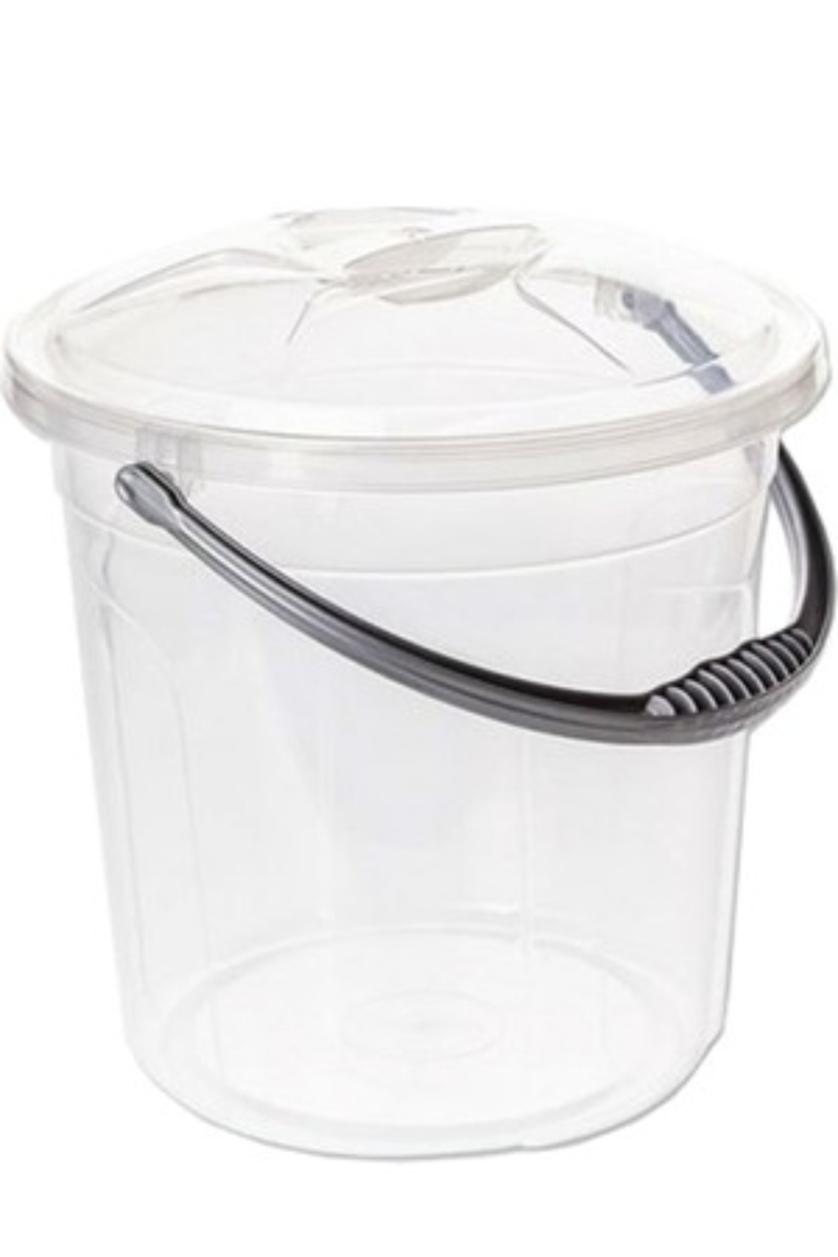 Pratik Kullanımlı 10 Litre Şeffaf Kapaklı Çok Amaçlı Kova