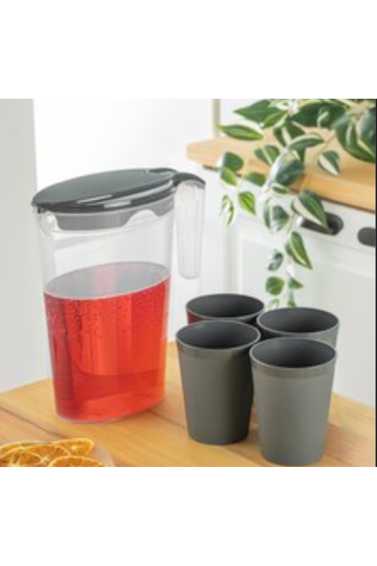 Master Sürahi Seti 1.75 L + 4 Bardak – Günlük Kullanıma Uygun