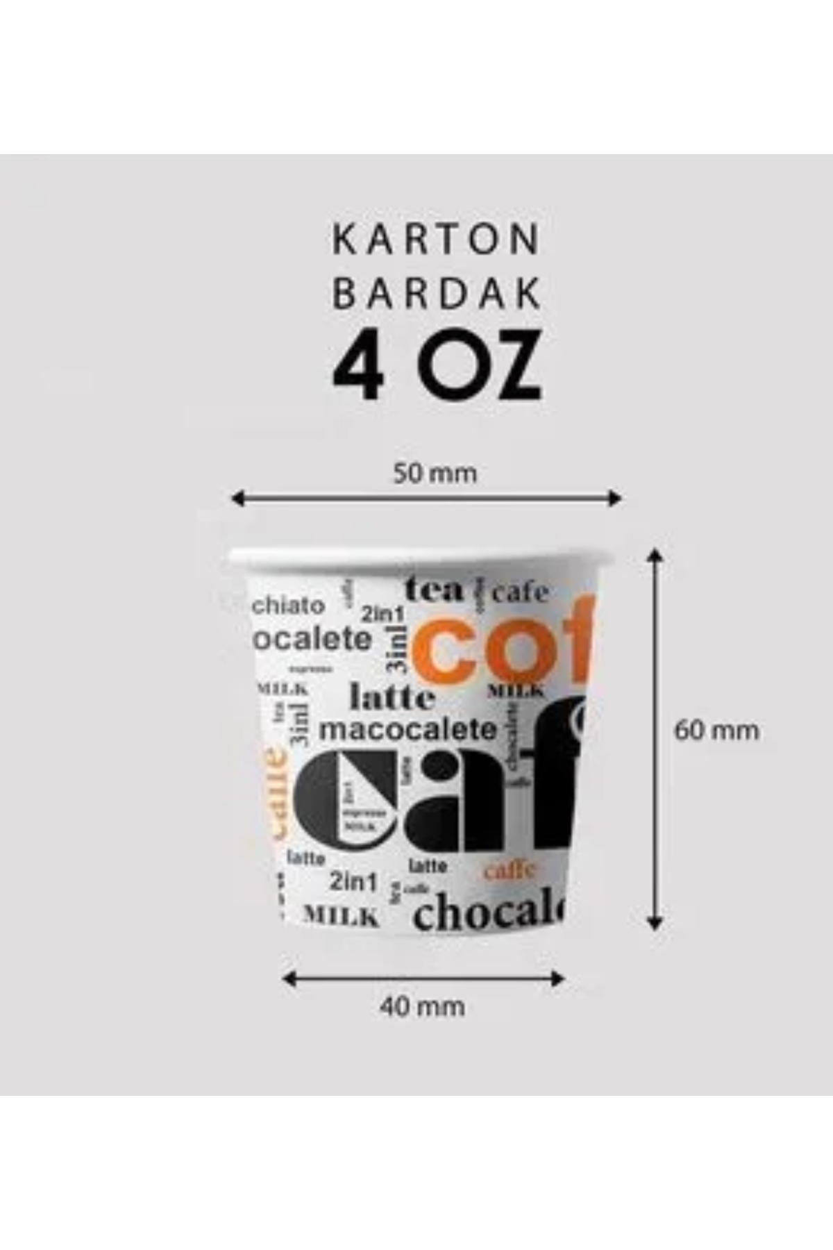 Bencup 4 oz 50’li Karton Bardak – Tek Kullanımlık, Dayanıklı, Pratik