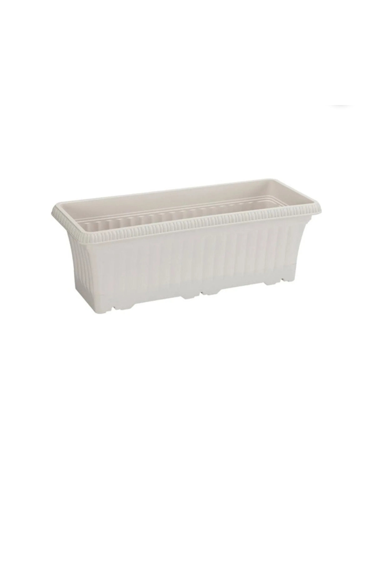 Ova Balkon Saksı No:2 – 41x16 cm Dikdörtgen Saksı Bahçe & Balkon İçin