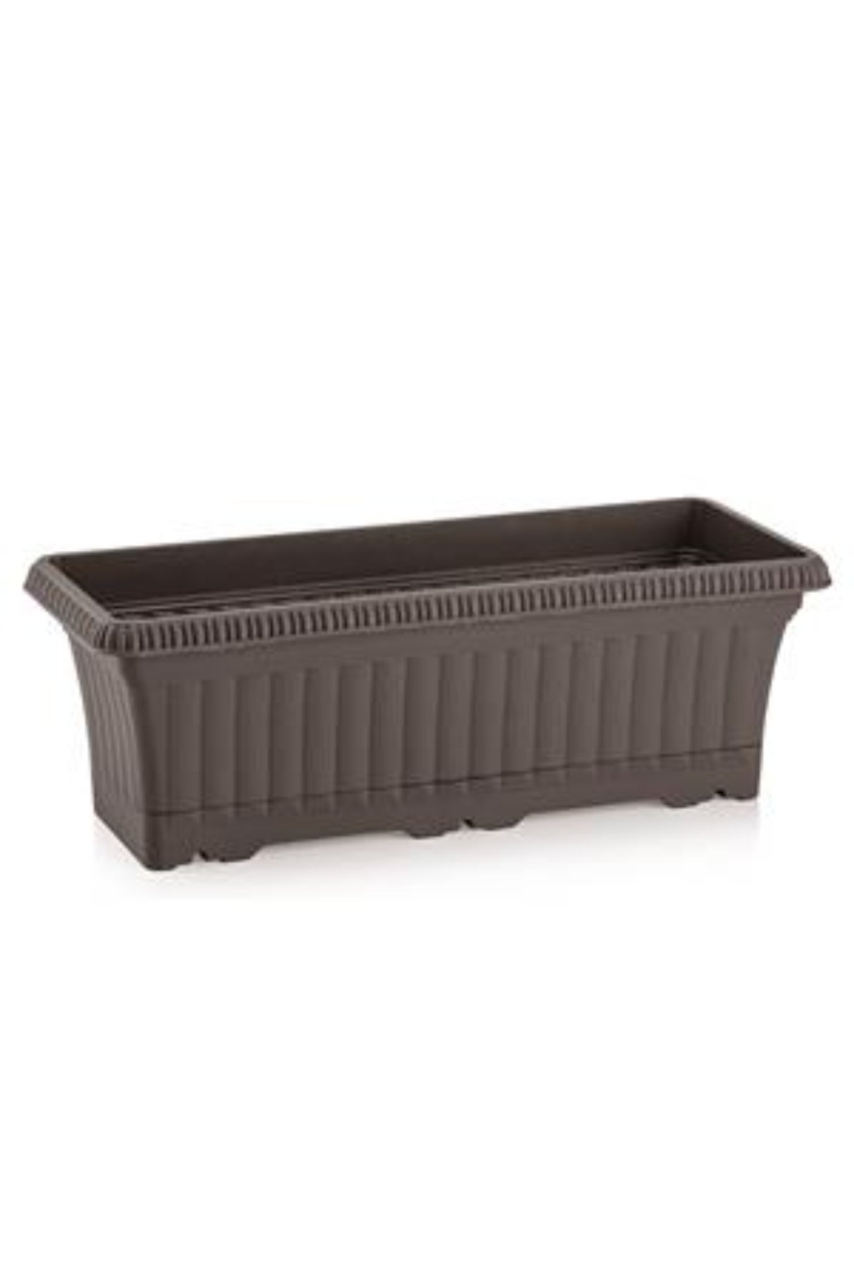 Ova Balkon Saksı No:2 – 41x16 cm Dikdörtgen Saksı Bahçe & Balkon İçin