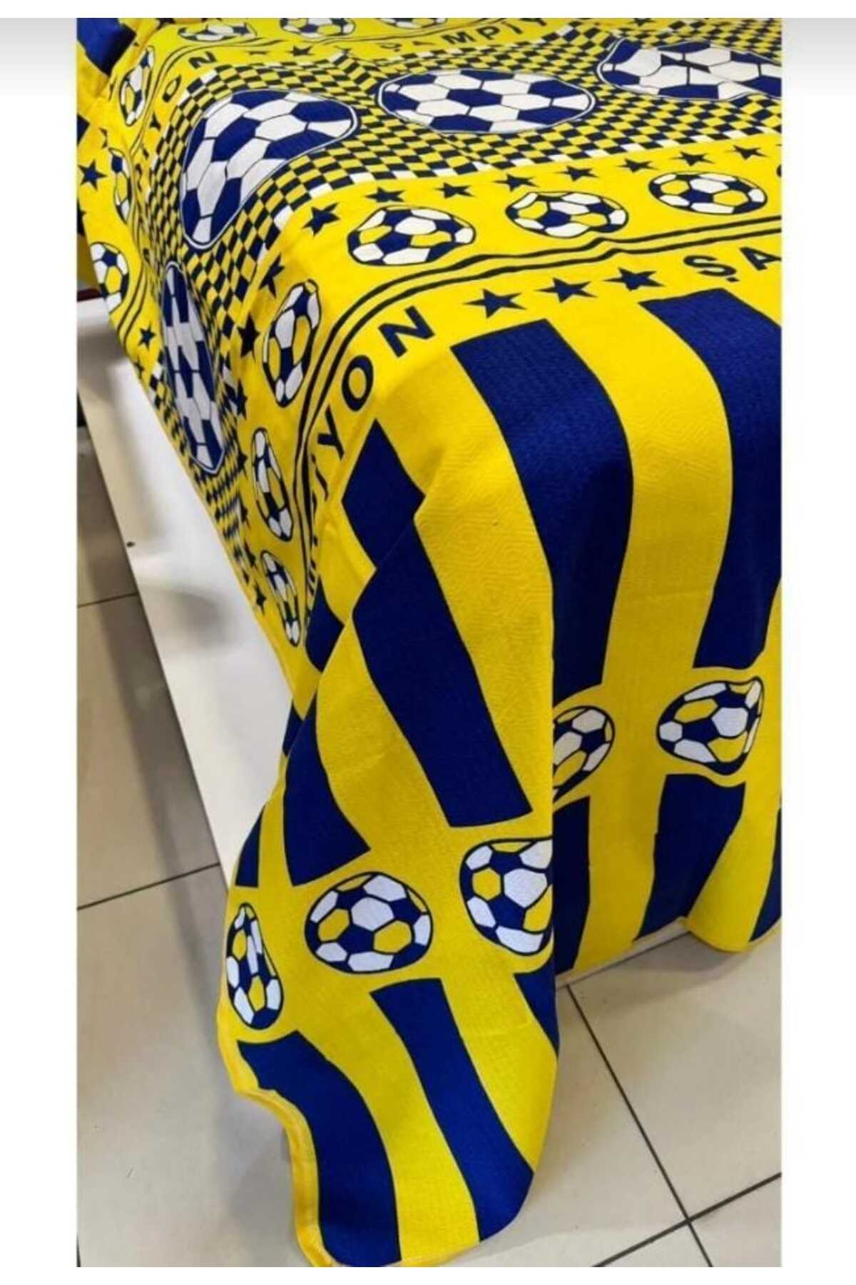 Taraftar Temalı Tek Kişilik Pike ve Çarşaf Seti – 160x240 cm | %100 Pamuklu